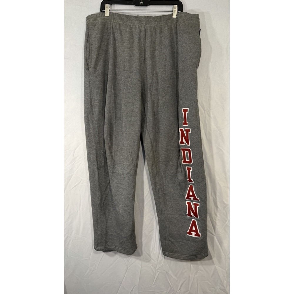 jansport Indian Hoosiers Drawstring Joggers Gray Indiana‎ Leg Spell out XL